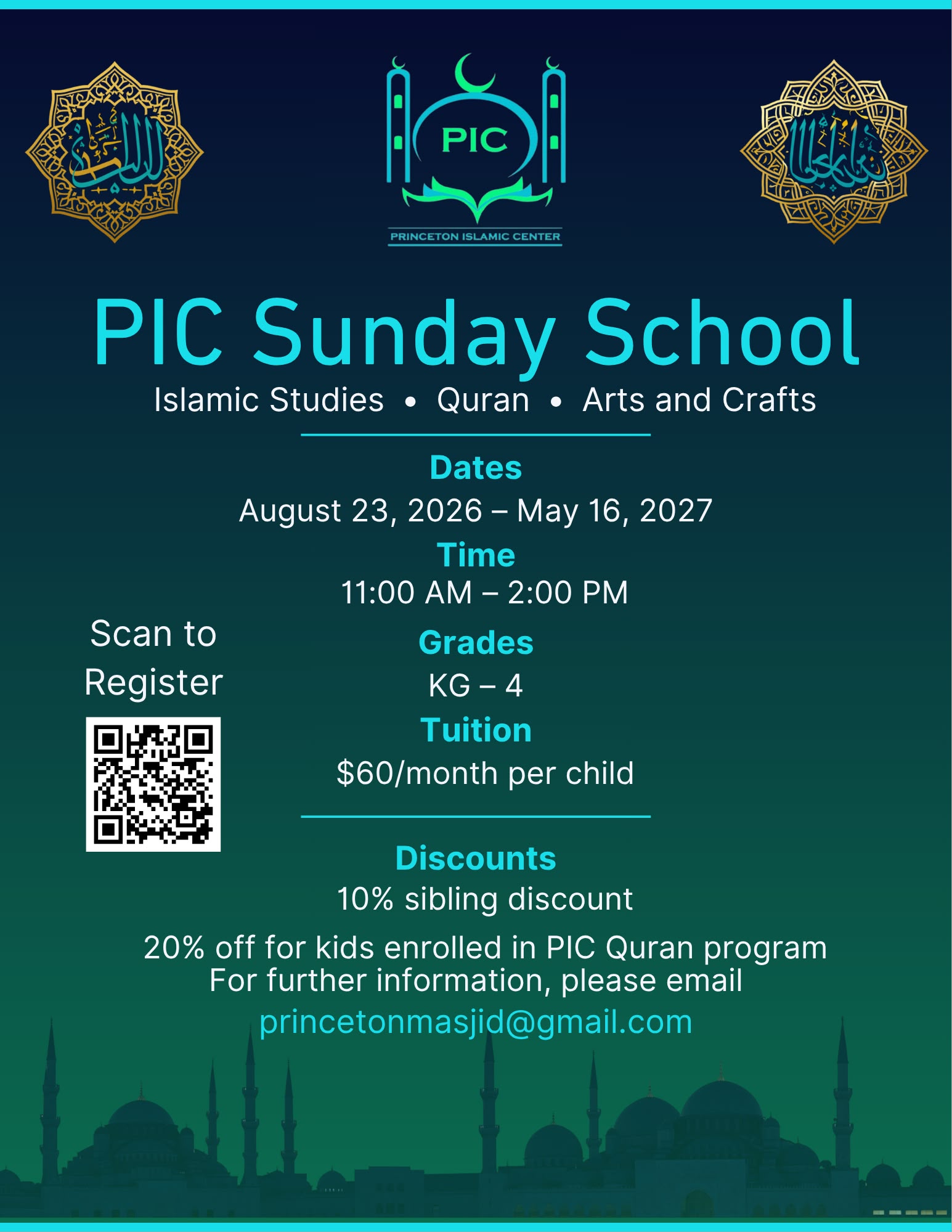 Register for Sunday School